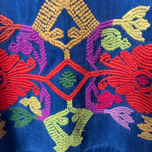 Ivy Jane S Dress Dark Blue Floral Embroidery
Off the shoulder sexy - Picture 3 of 7